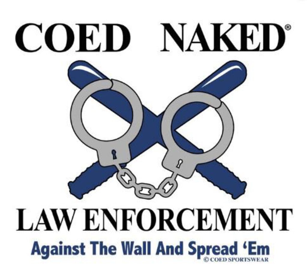 Coed Naked T-Shirt Police Navy 3XL