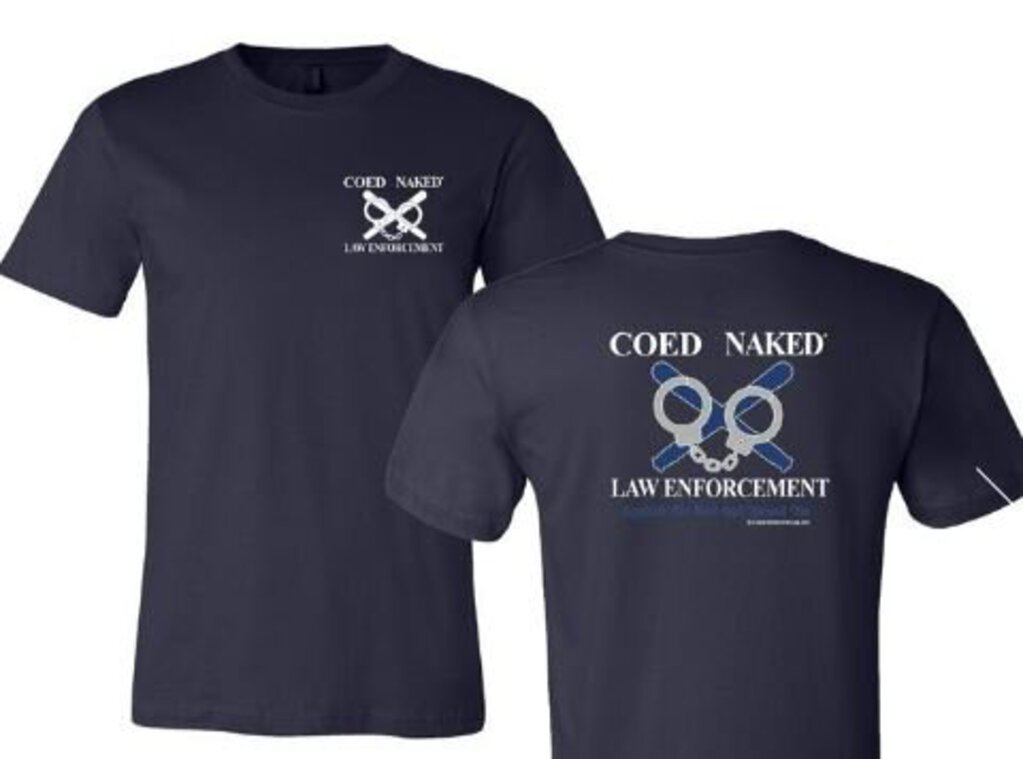 Coed Naked T-Shirt Police Navy 3XL