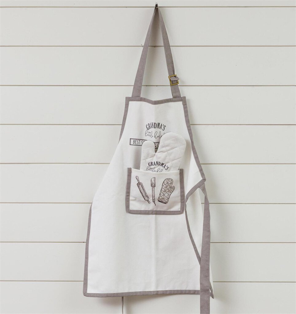 Grandmas Litter Helper Kids Apron & Mitt