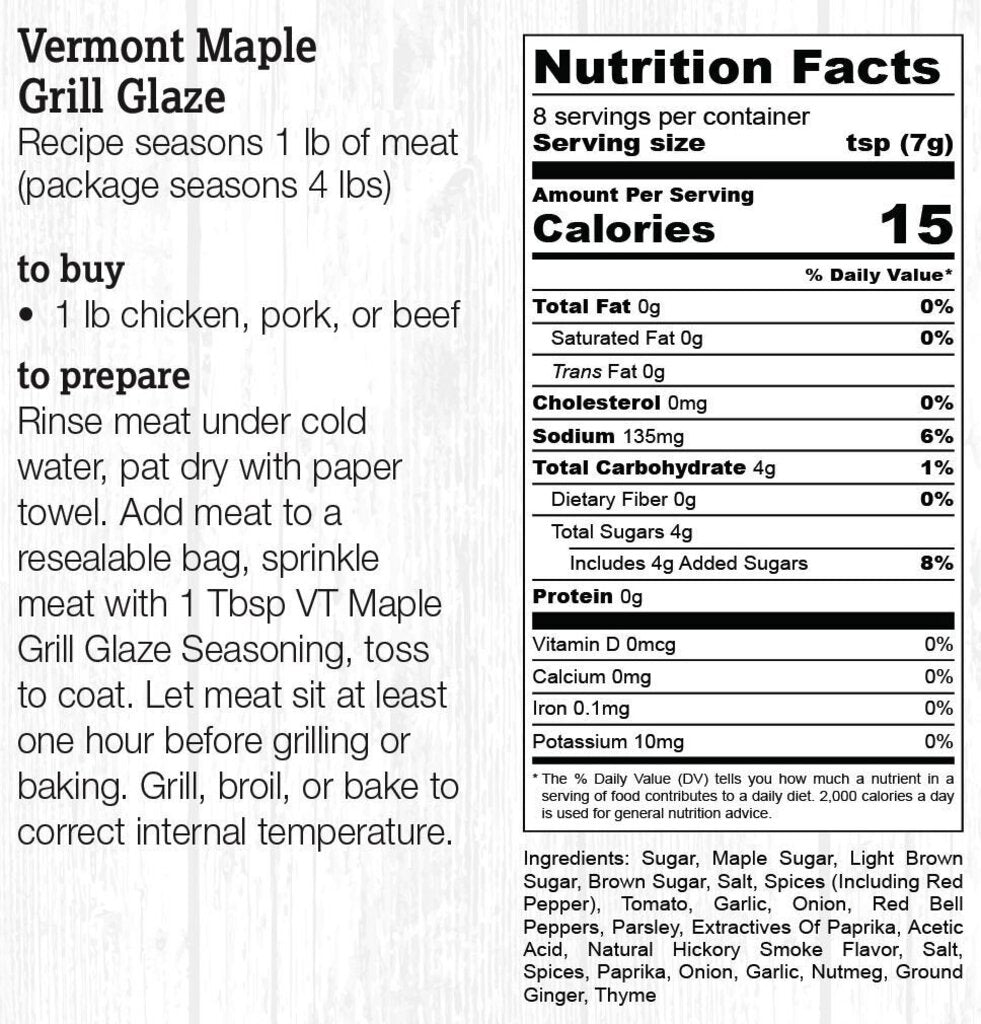 Halladay's Vermont Maple Grill Glaze