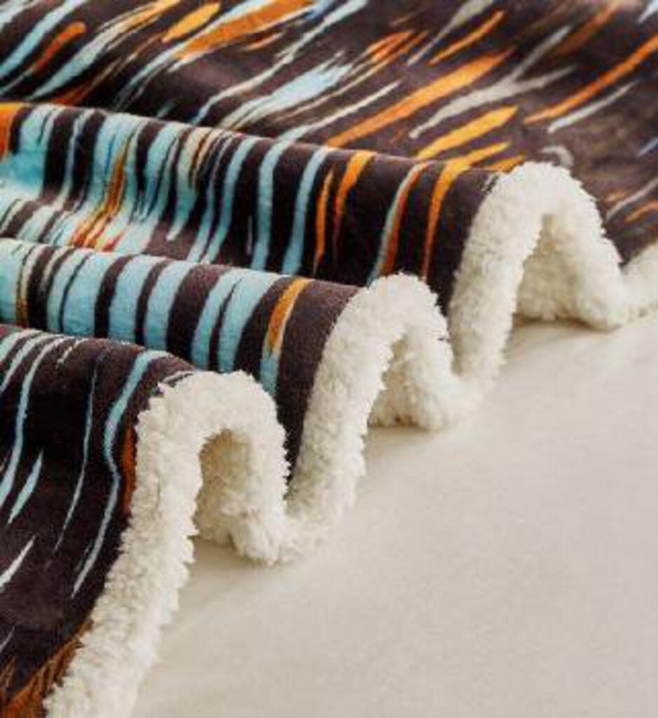 DTR24148 50x60 Down the River Sasquatch Flannel Throw