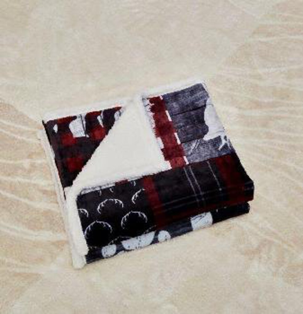 DTR24149 50x60 Mountain Trails Flannel Throw