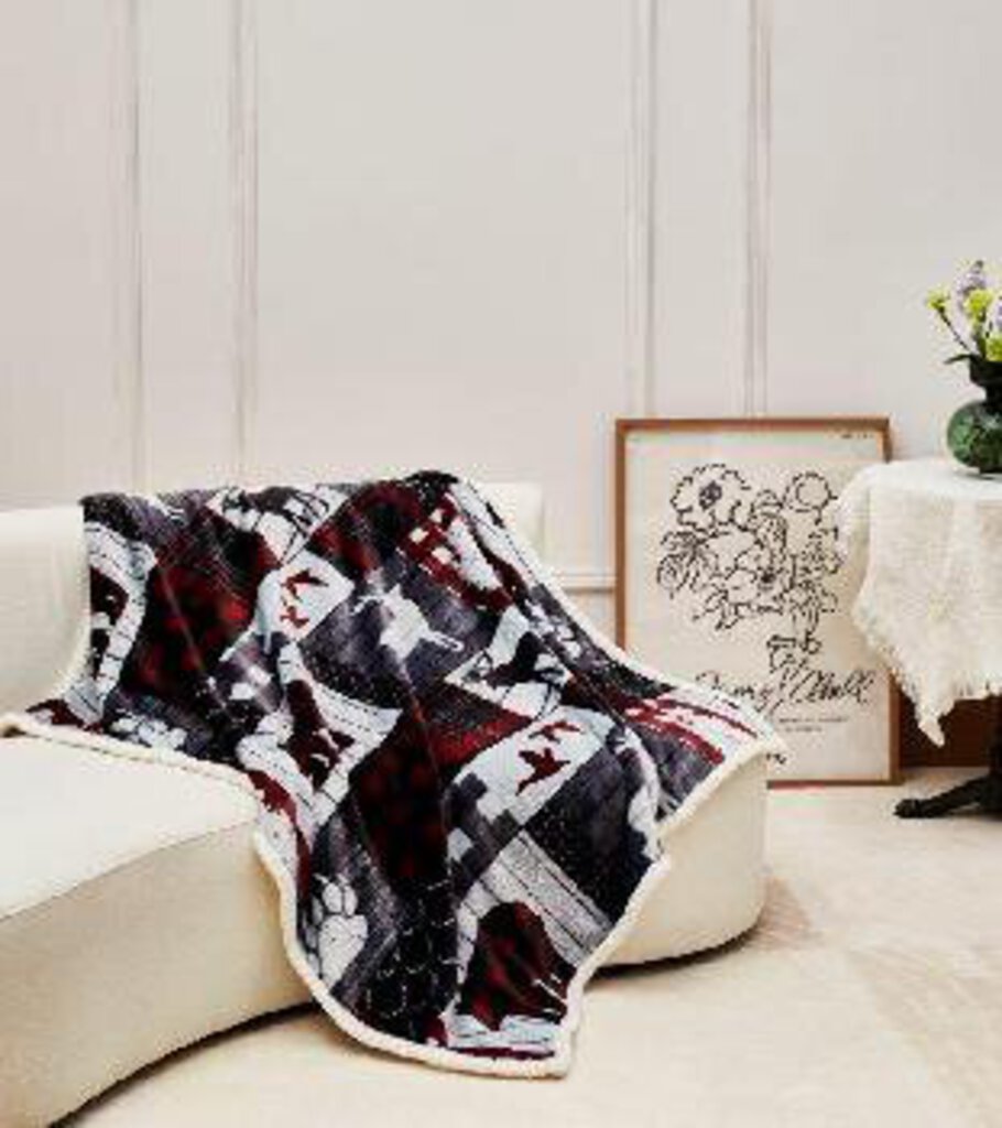 DTR24149 50x60 Mountain Trails Flannel Throw