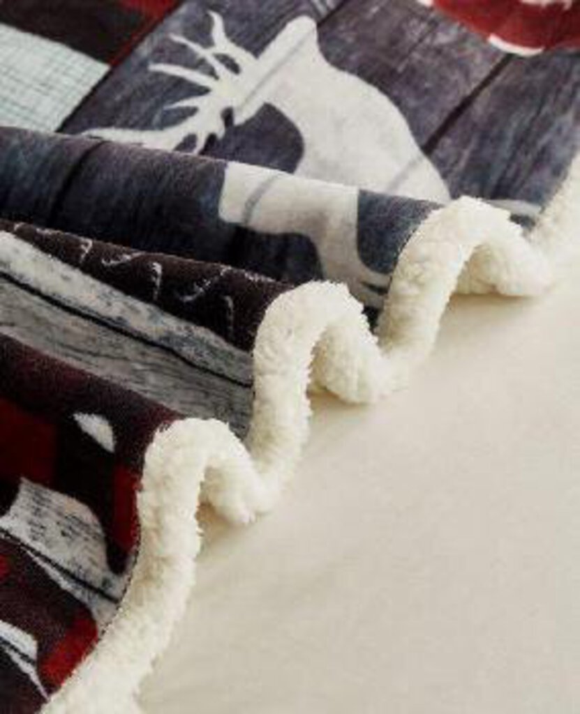 DTR24149 50x60 Mountain Trails Flannel Throw