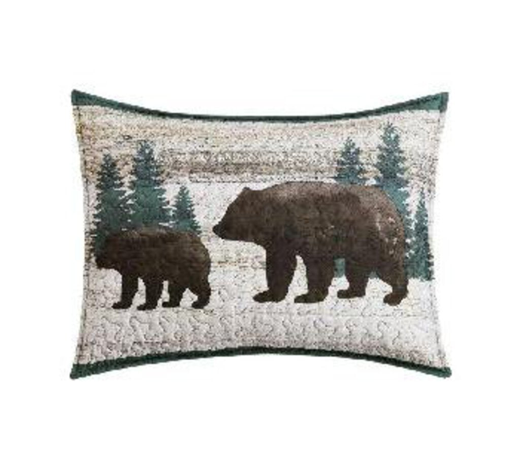 DQ24111K King Bear Wilderness Quilt Set