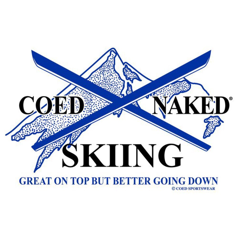 Coed Naked Skiing Tees
