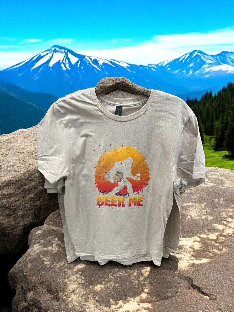 Beer Me Tan Sasquatch Tee