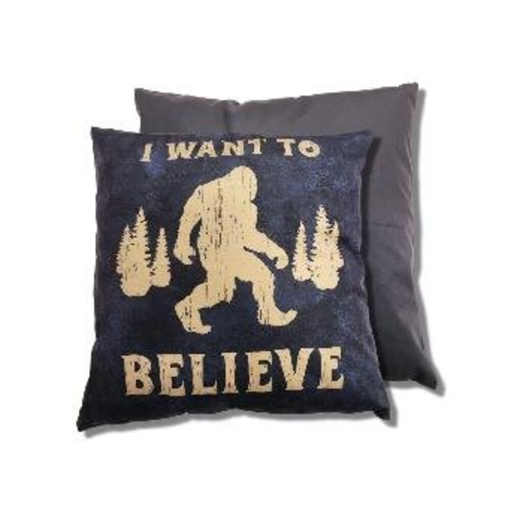 DAP5747 Sasquatch I Want to Believe Pillow