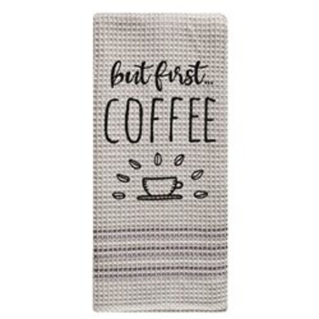But First coffee Dish Towel