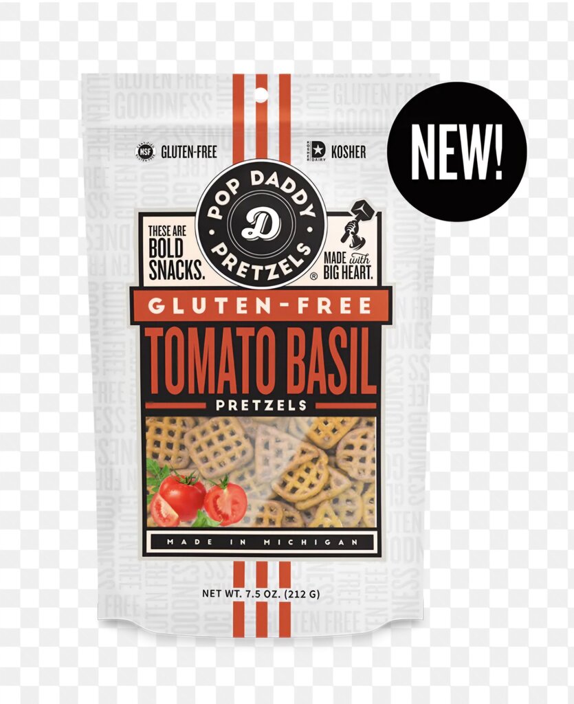 Pop Daddy Gluten Free Tomato Basil Pretzels