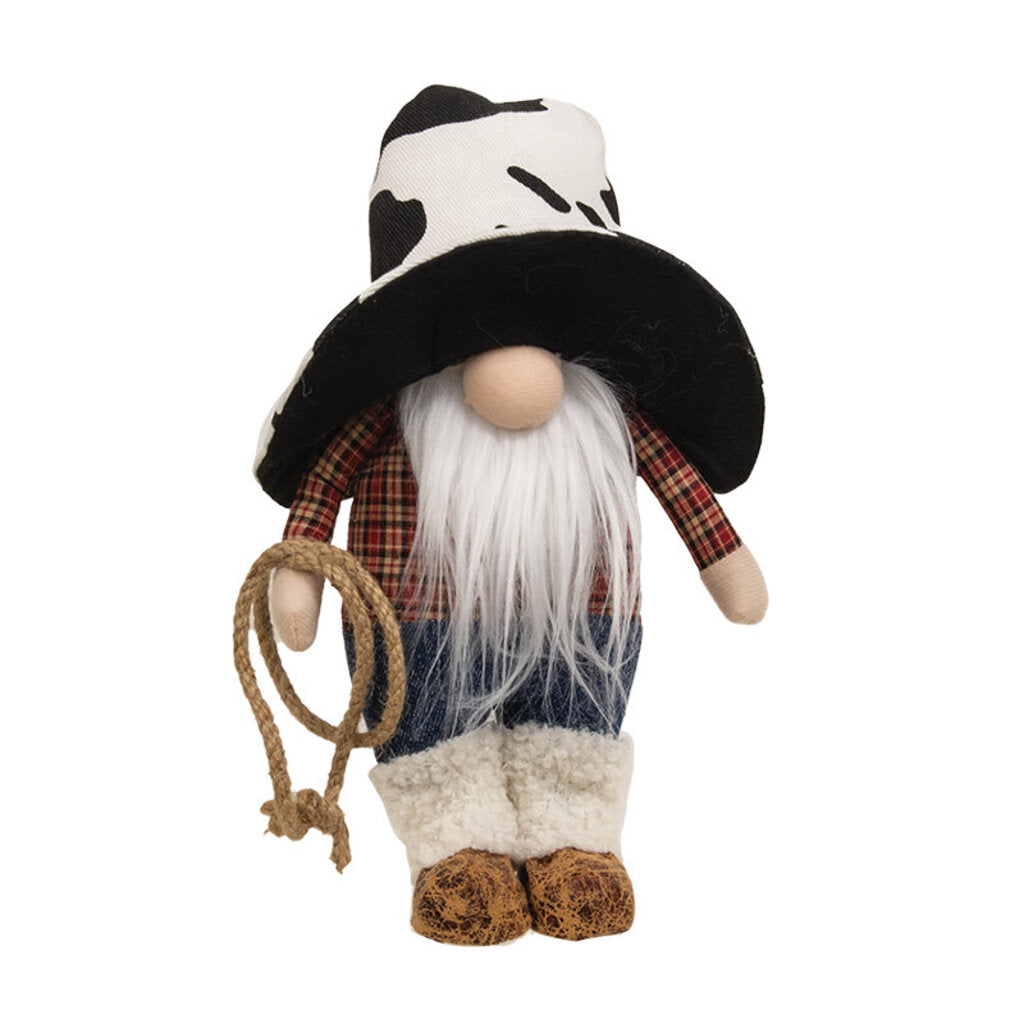 ZOE5071 COWBOY STANDING GNOME