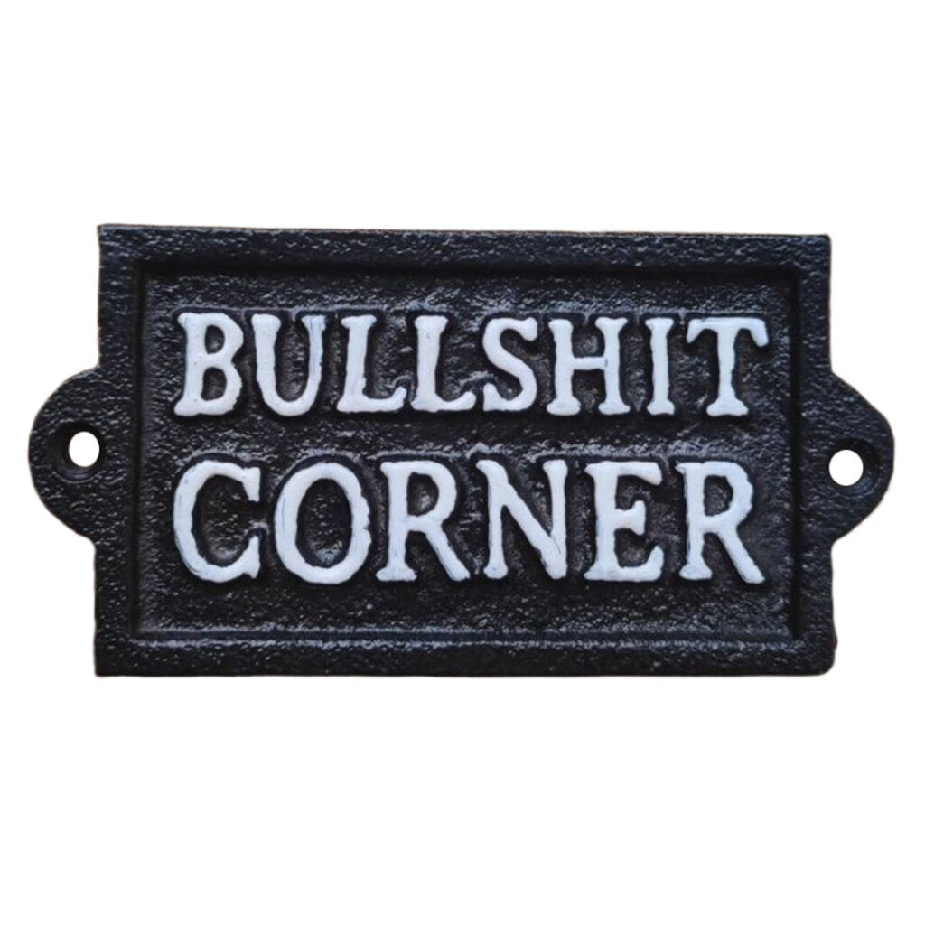 75931 5" Bullshit Corner Plaque
