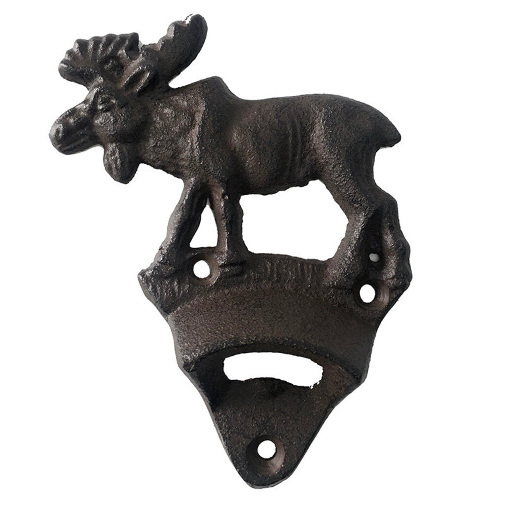 72041 5-1/4" Wall Mount Moose Bottle Opener
