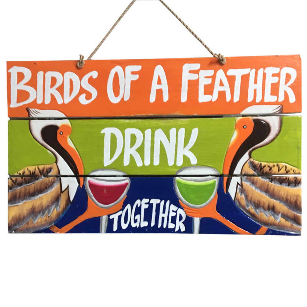 10731 16" Birds of Feather Wall Plaque
