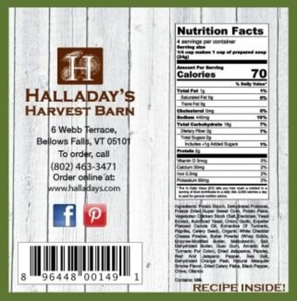 Halladay's Jalapeno Cheddar Chowder