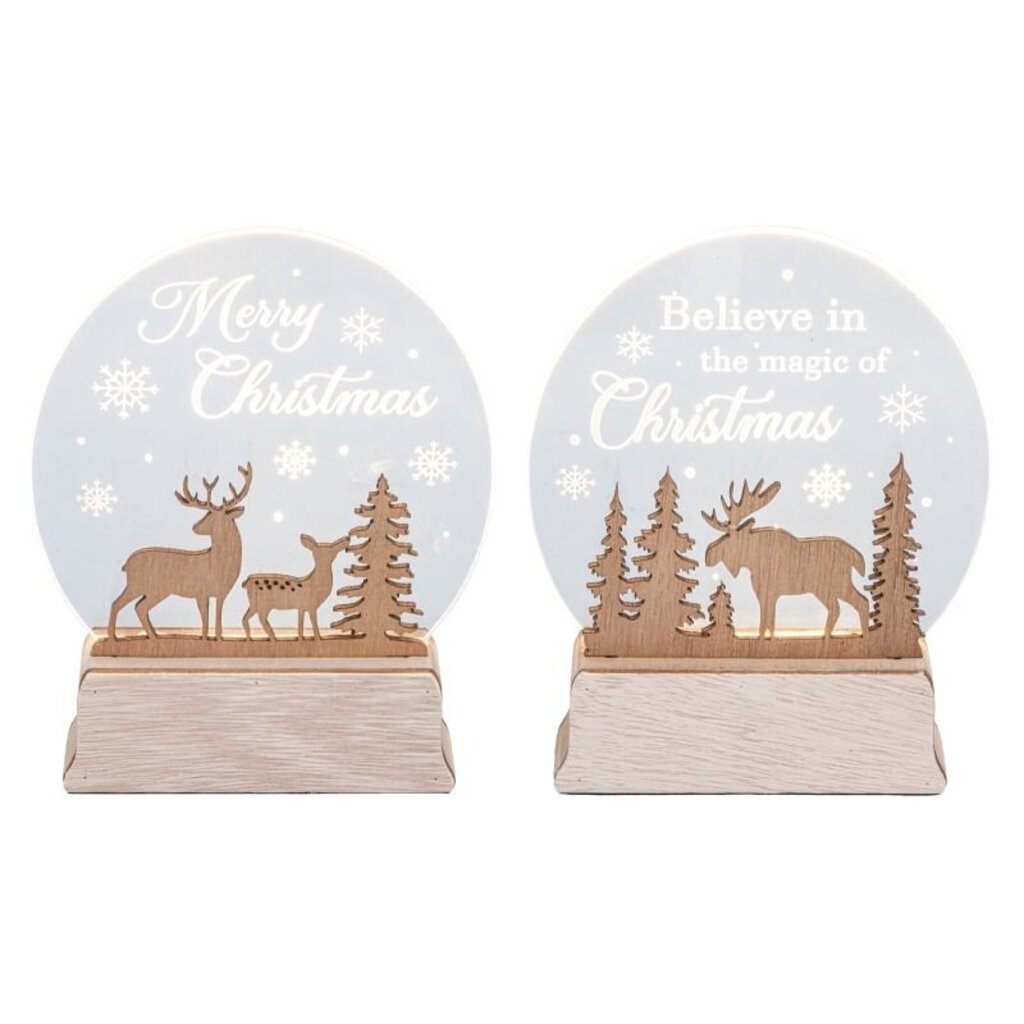 15186 Merry Christmas Backlight Tabletop Deer or Moose