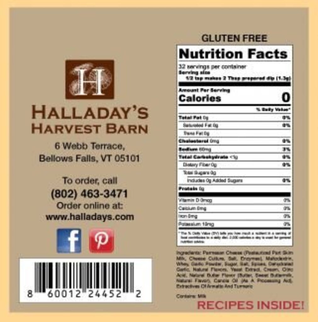 Halladay's Garlic Parmesan