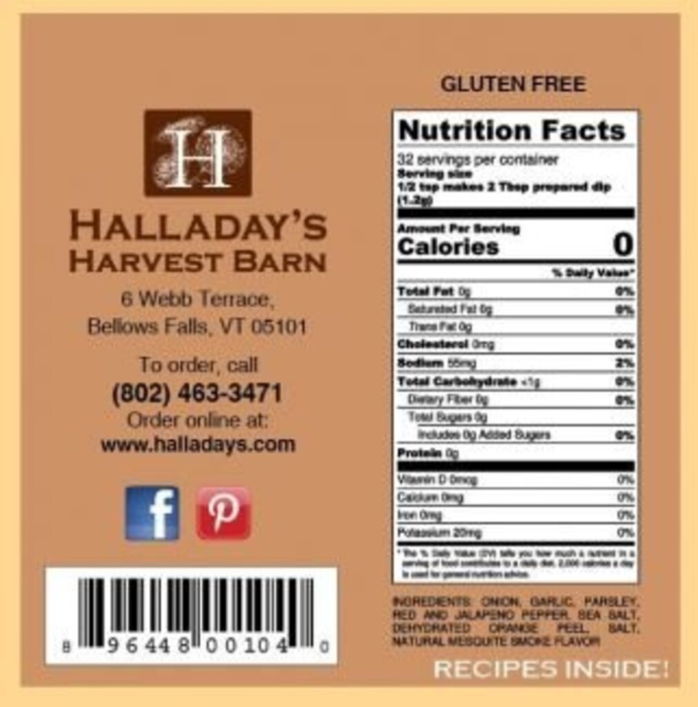 Halladay's Garlic Chipotle Hot Dip
