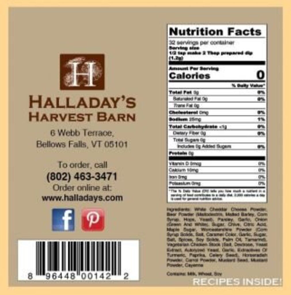 Halladay's Cheddar Ale