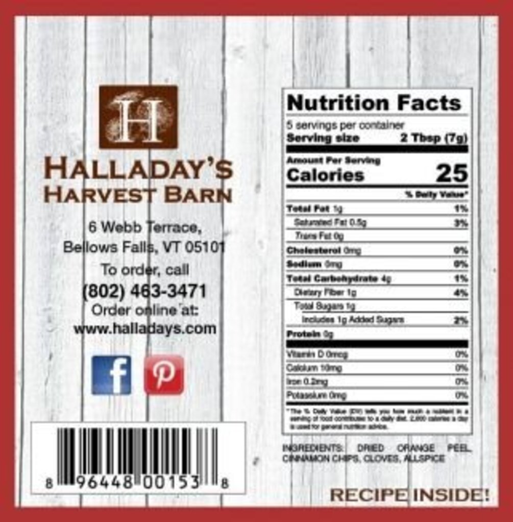 Halladay's Cider Mulling Mix