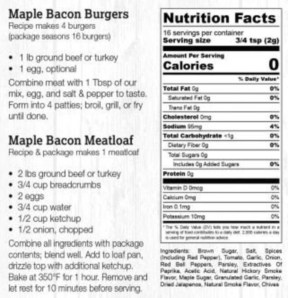Halladay's Maple Bacon Burger