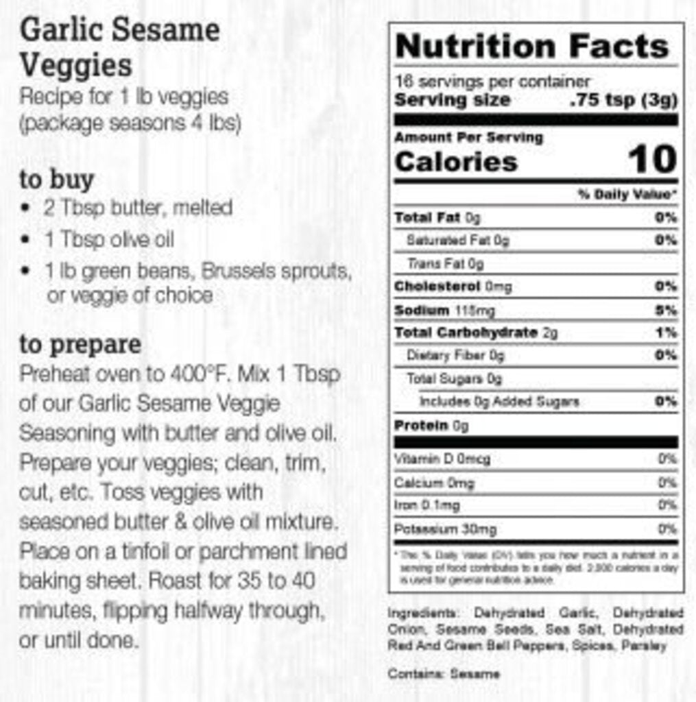 Halladay's Garlic Sesame