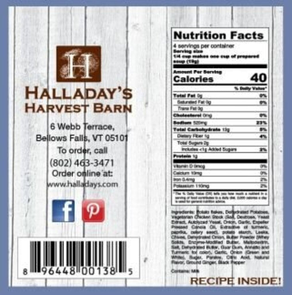 Halladay's Potato Cheddar Chive