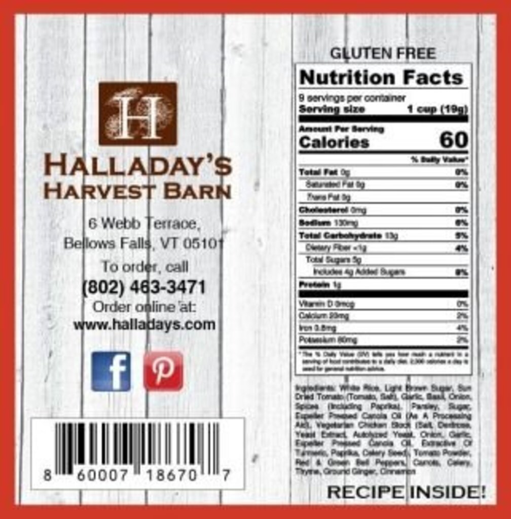 Halladay's Creamy Tomato Basil Soup