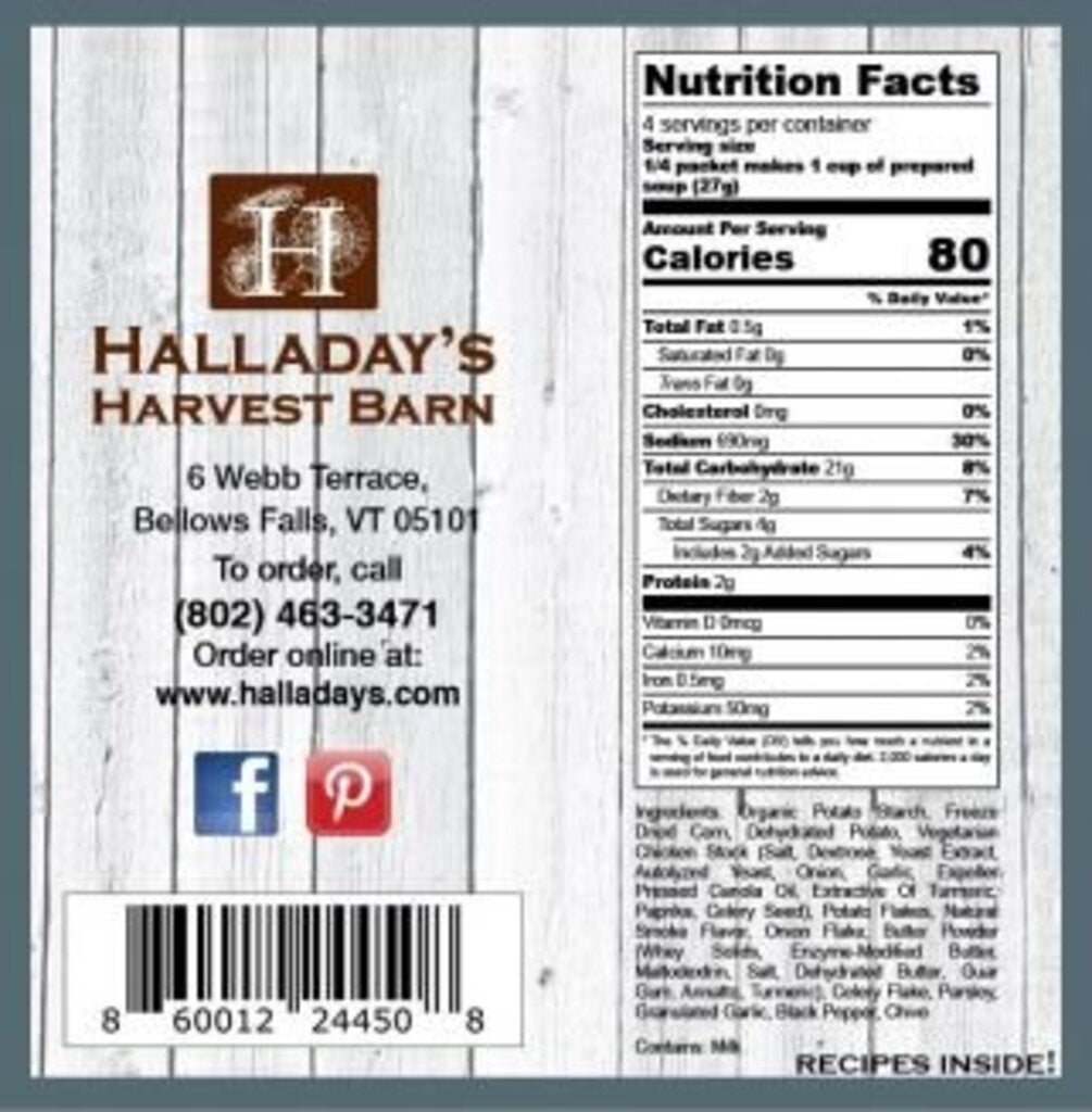 Halladay's Bacon Corn Chowder