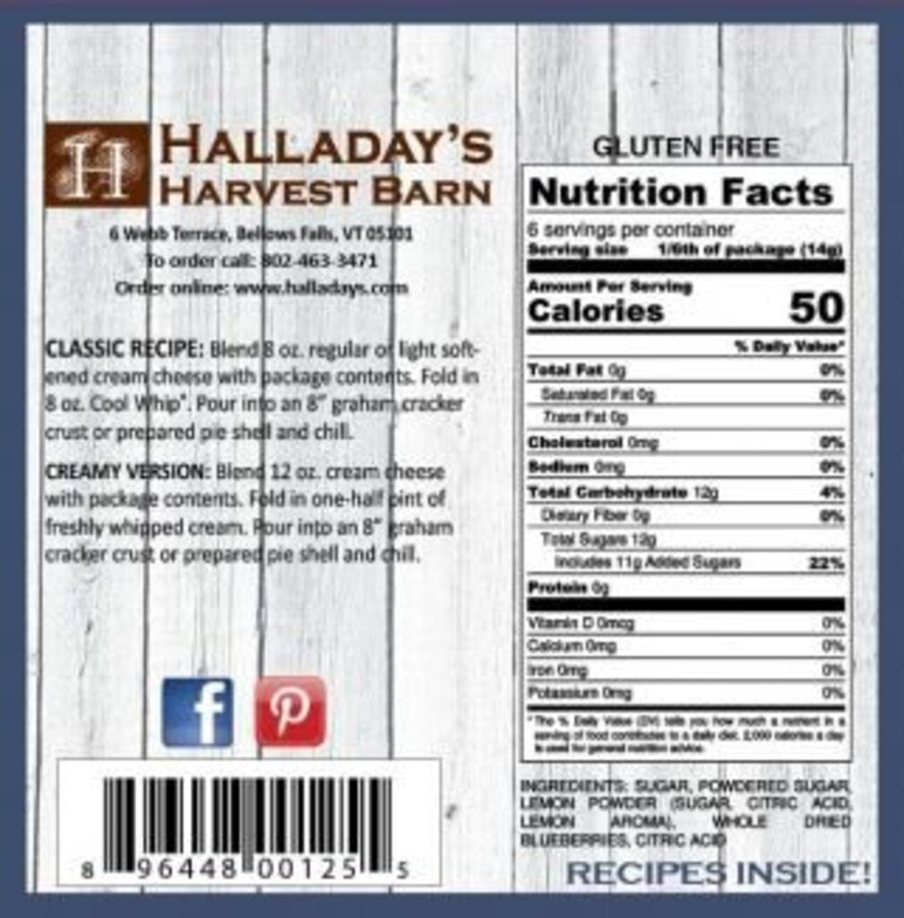 Halladay's Lemon Blueberry Cheesecake