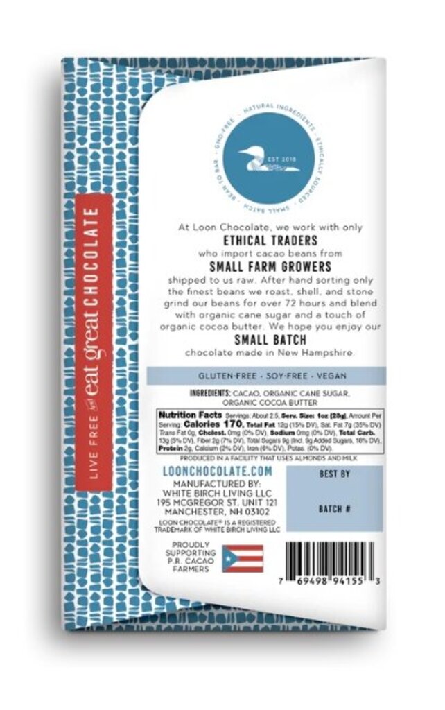 Loon Puerto Rico Dark Chocolate