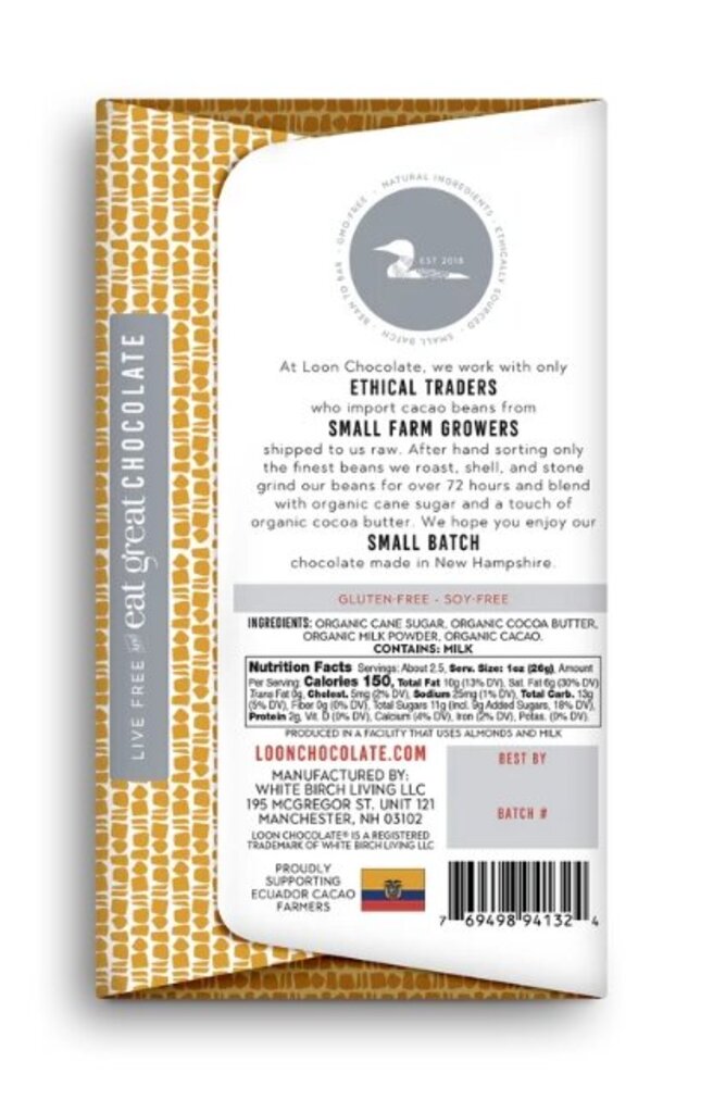 Loon Milk Chocolate 40% Ecuador