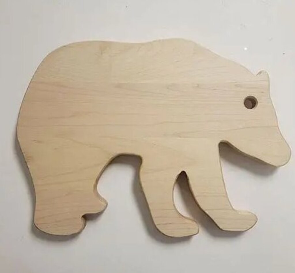 Bear Cheese Board Maple