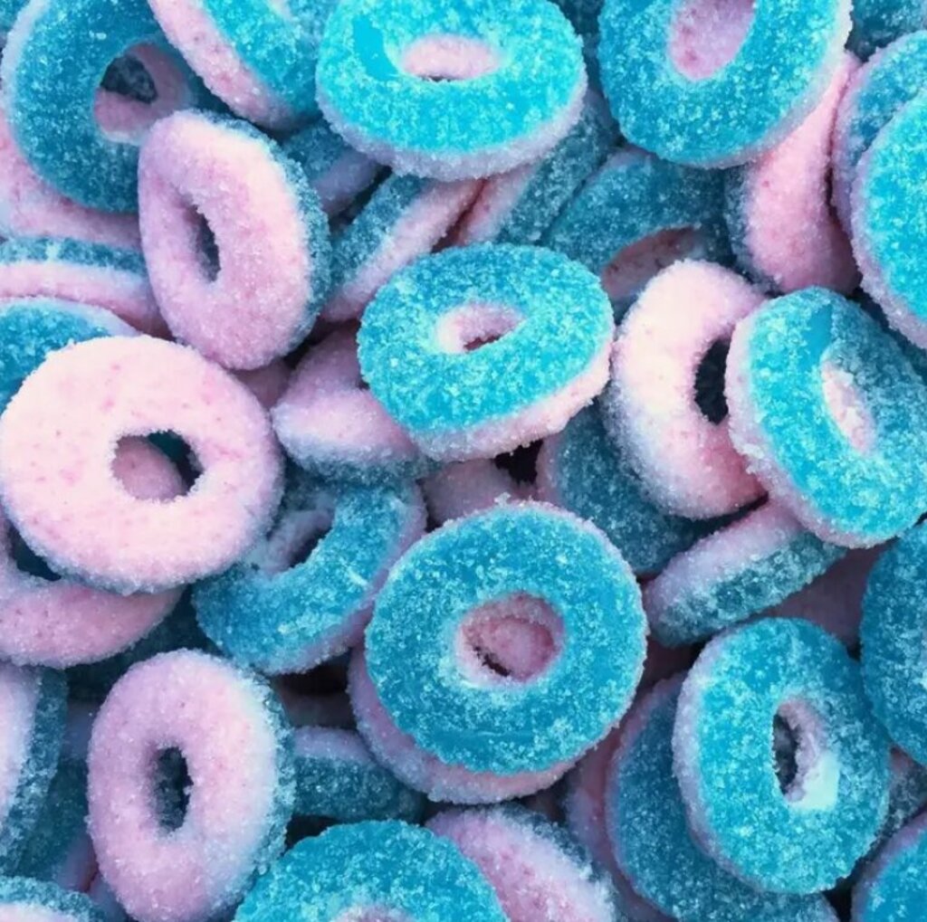 Swedish Bubble Gum Fizzy Rings