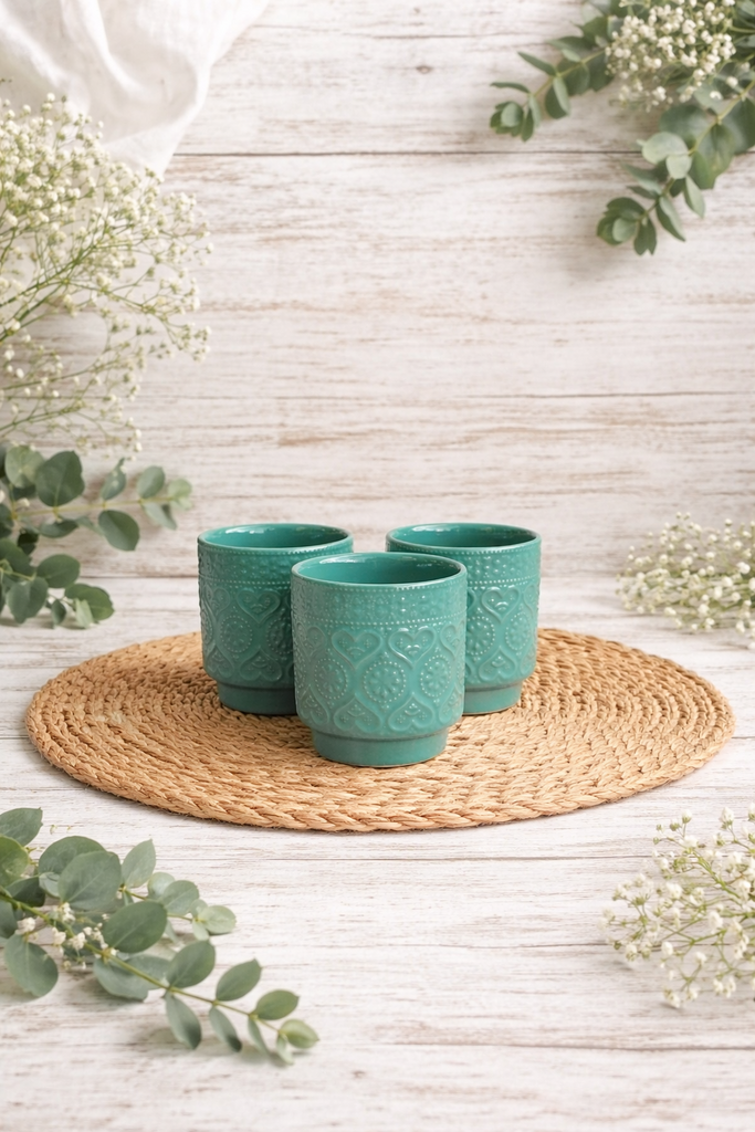 34712 Green POT 3Dx3H