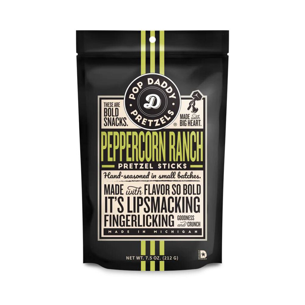 Pop Daddy Peppercorn Ranch Pretzels