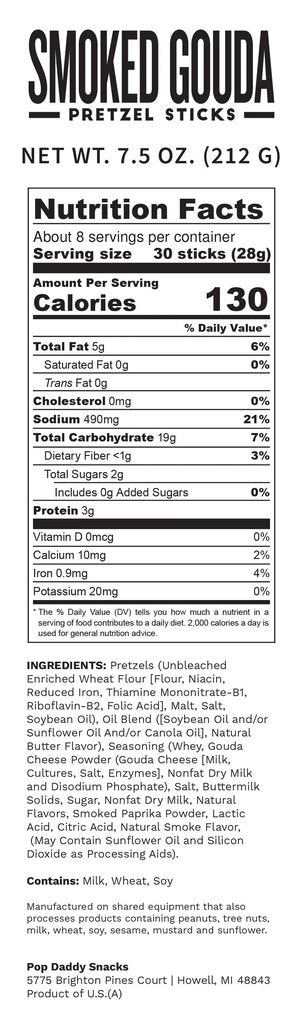 Pop Daddy Smoked Gouda Pretzels