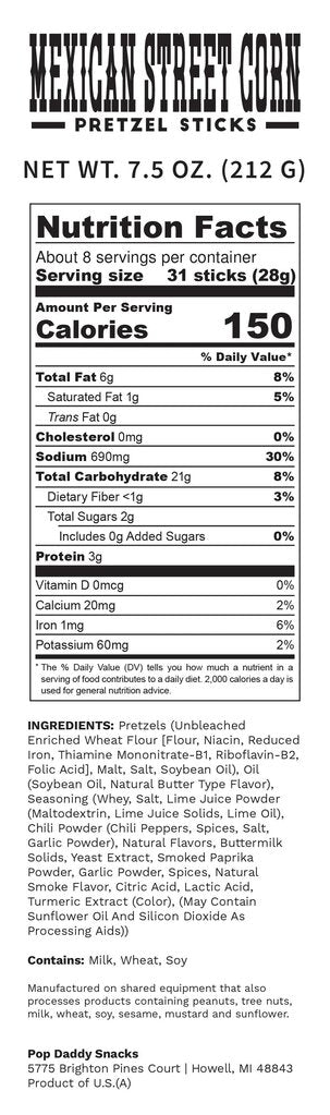 Pop Daddy Mexican Street Corn Pretzels