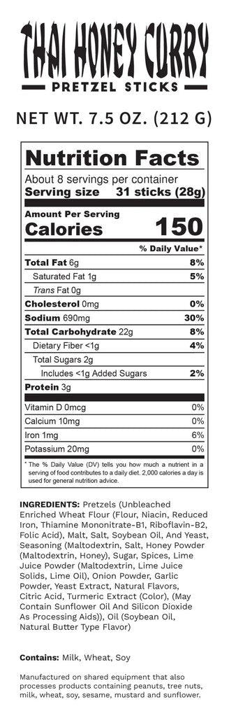 Pop Daddy Thai Honey Curry Pretzels