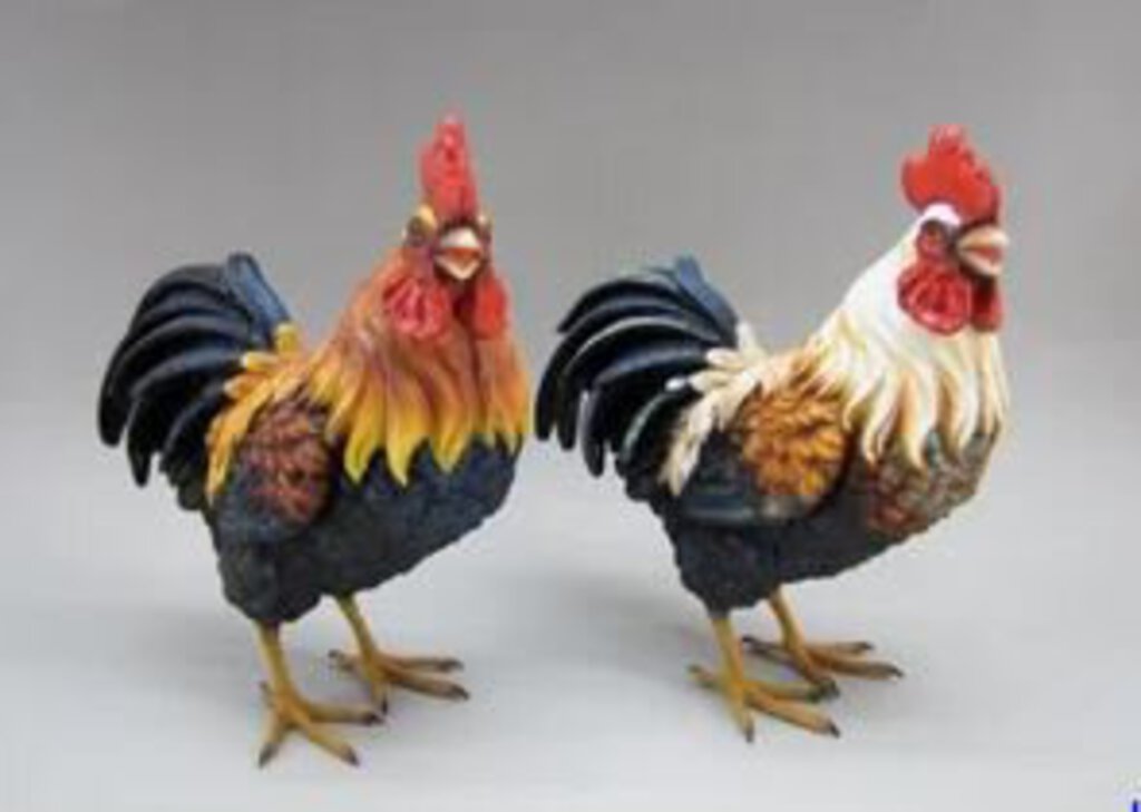 11649 Resin Rooster 8H