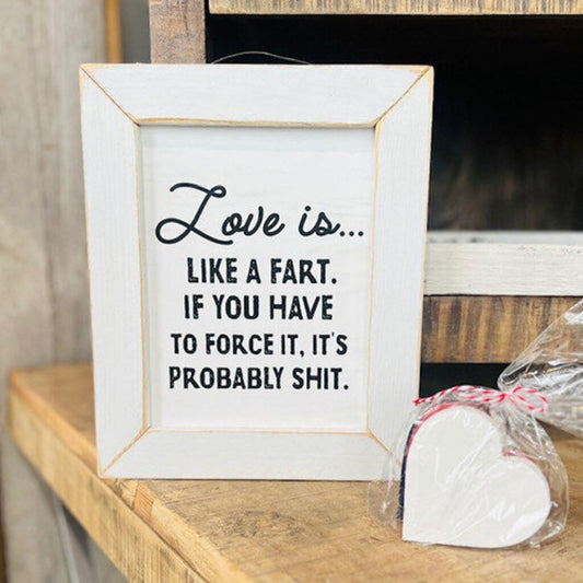 8x10 Lath Sign Love is Like
