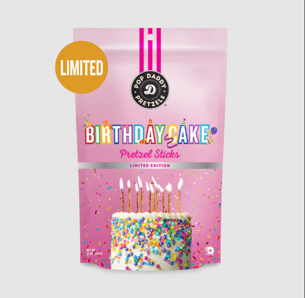Pop Daddy Birthday Cake Pretzels