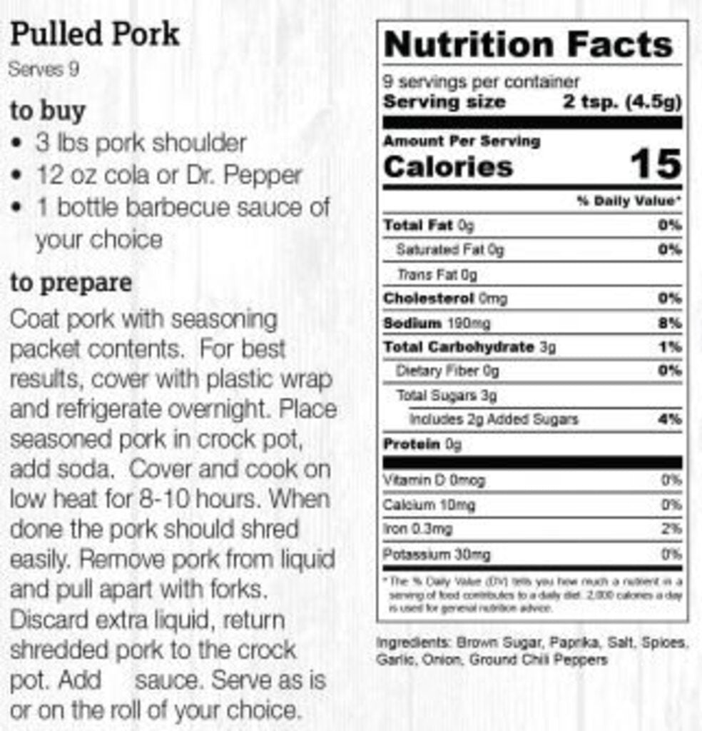Halladay's Country Style Pulled Pork