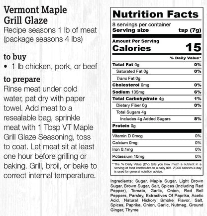 Halladay's Vermont Maple Grill Glaze