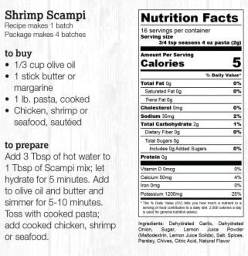 Halladay's Scampi