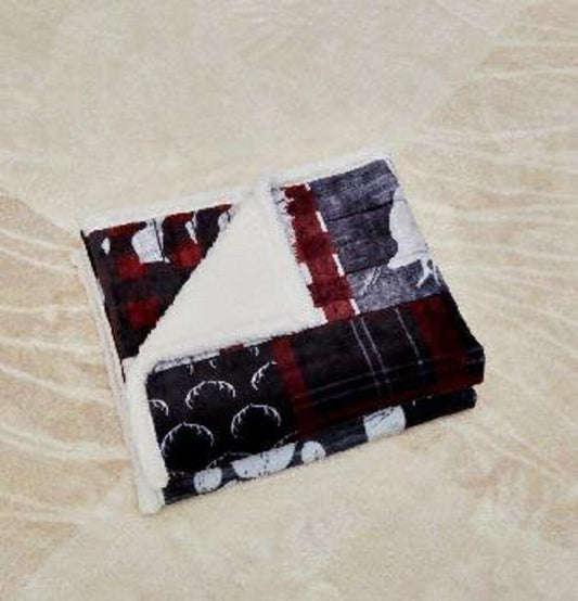 DTR24149 50x60 Mountain Trails Flannel Throw