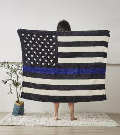 DBF5501 Police Dept Flag Throw