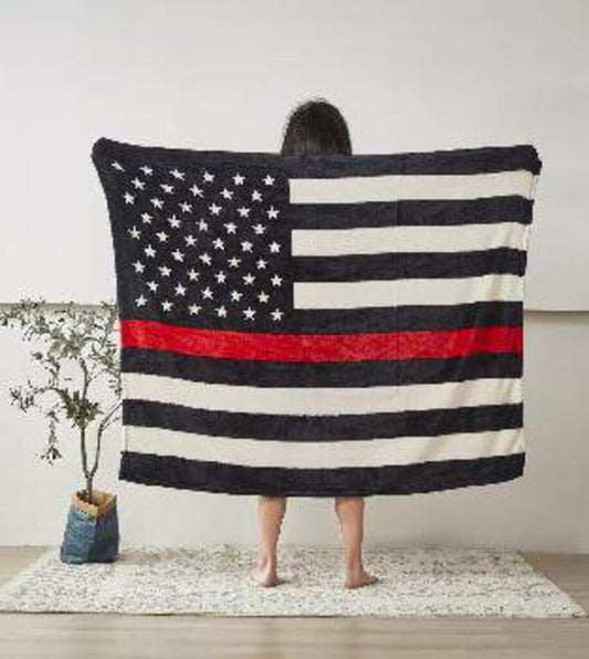 DBF5500 Fire Department Flag Everyday Throw