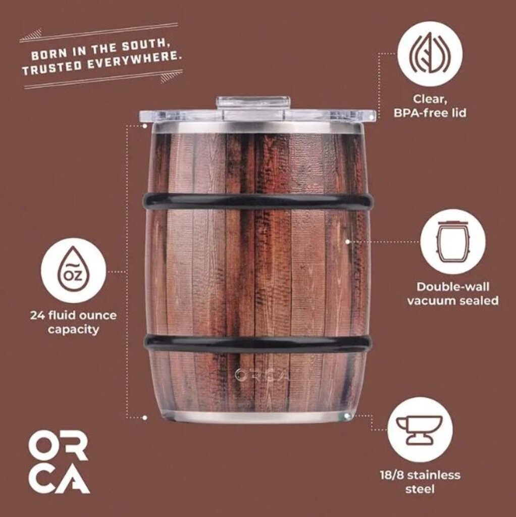 ORCA Double Barrel 24oz Dark Oak