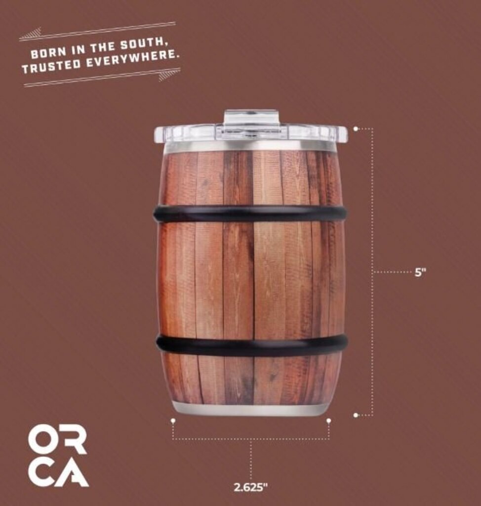 ORCA Barrel 12oz Oak Wood Grain